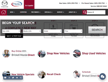 Tablet Screenshot of brickellmazda.com